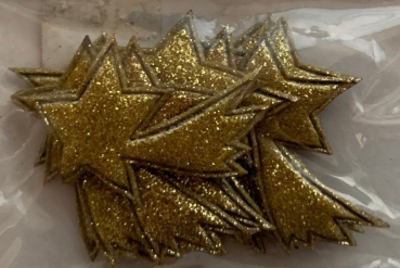 Kometenstreu aus Stoff, gold